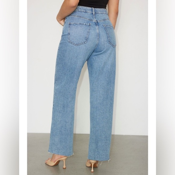 Dynamite Heidi Wide Leg Jeans, Medium Wash, Size 26 - Picture 14 of 16